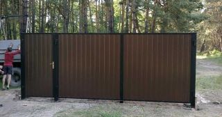 Купить распашные ворота из профнастила Лянтор, цена от 2794 руб.